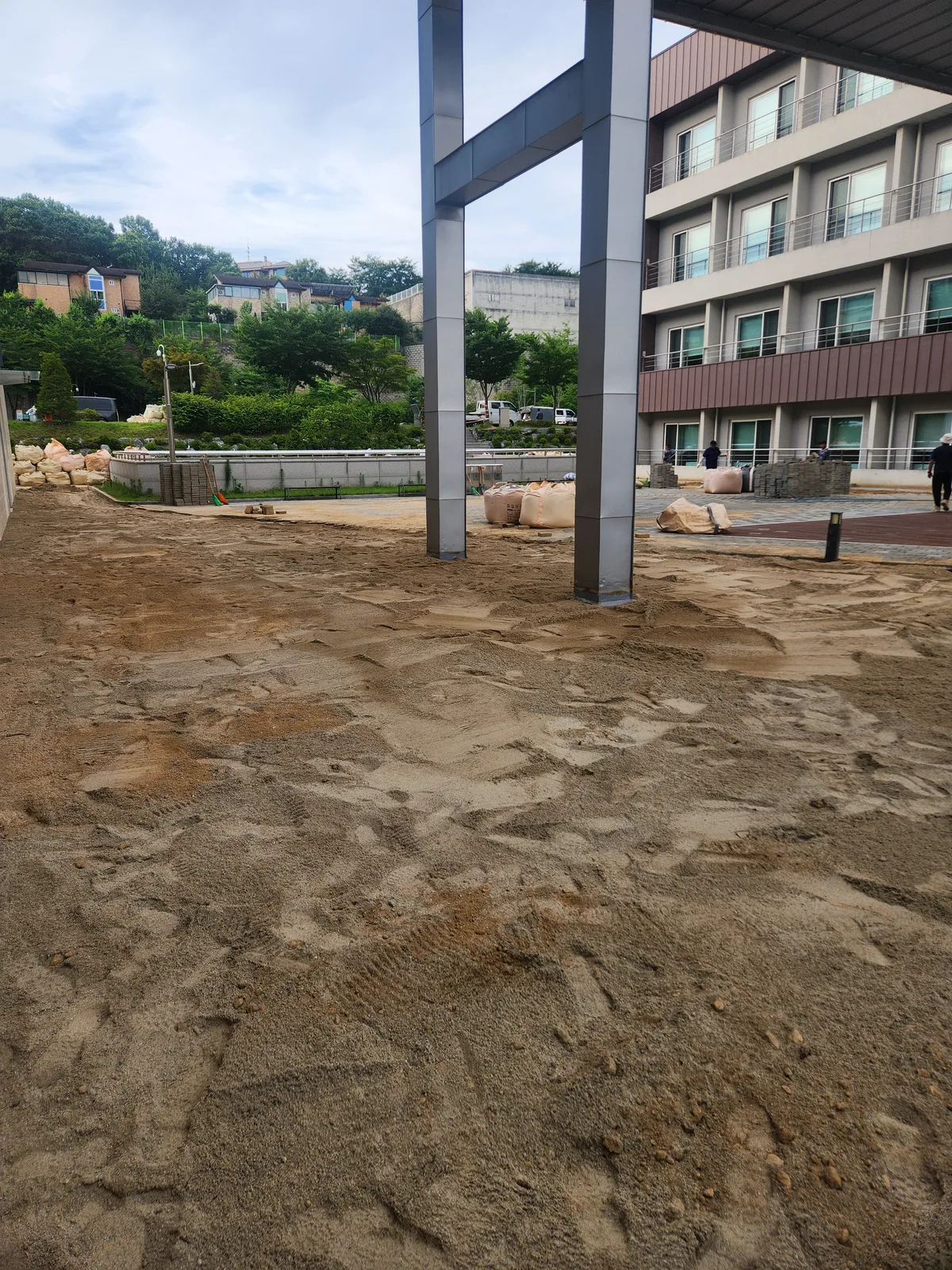 보도블럭교체 폐기물 시공 현장 사진 1