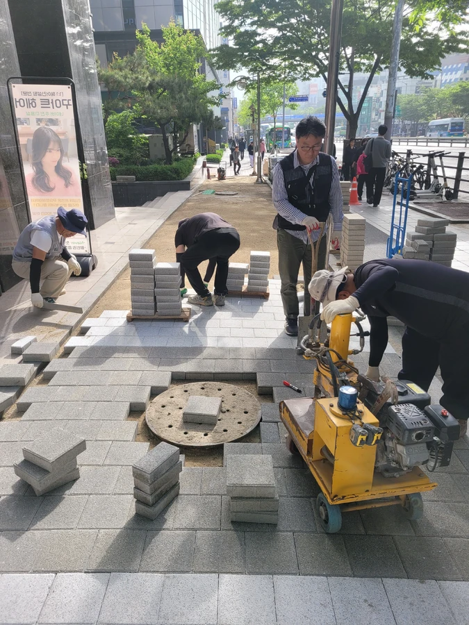 구로 보도블럭교체 현장 사진 1